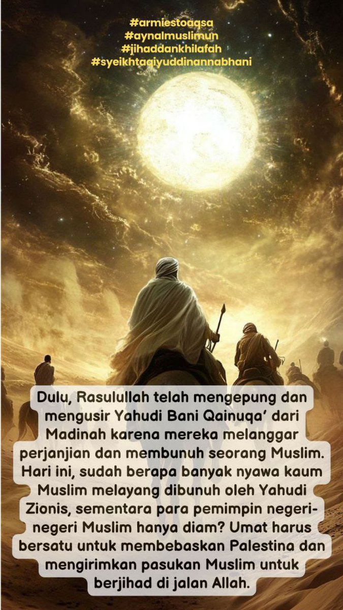 #PalestinaNeedsJihad
#JihadNeedsKhilafah
#aynalmuslimun
#jihaddankhilafah
#syeikhtaqiyuddinannabhani
#armiestoaqsa