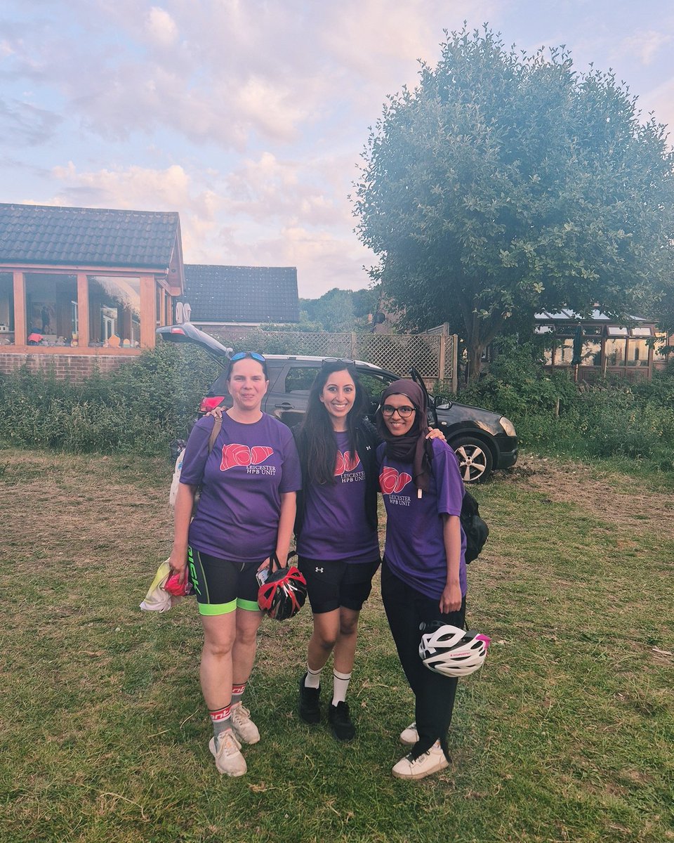 KananiTrisha's tweet photo. I feel incredibly lucky to have done my PhD research with @HpbLeicester, and it was a real privilege to return and join their annual charity bike ride. 🚴‍♂️💜 

Thank you to everyone for donating so generously! https://t.co/pl1MaB4bY4
