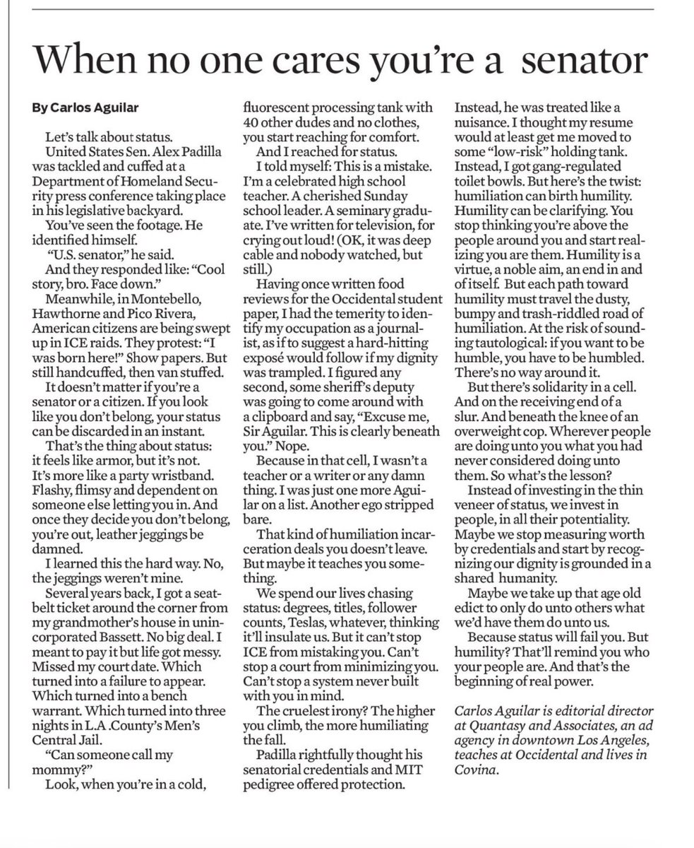 there’s no humility without humiliation