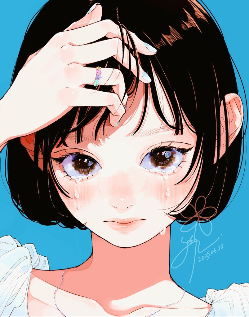 泣)」|🌼Yoshiのイラスト