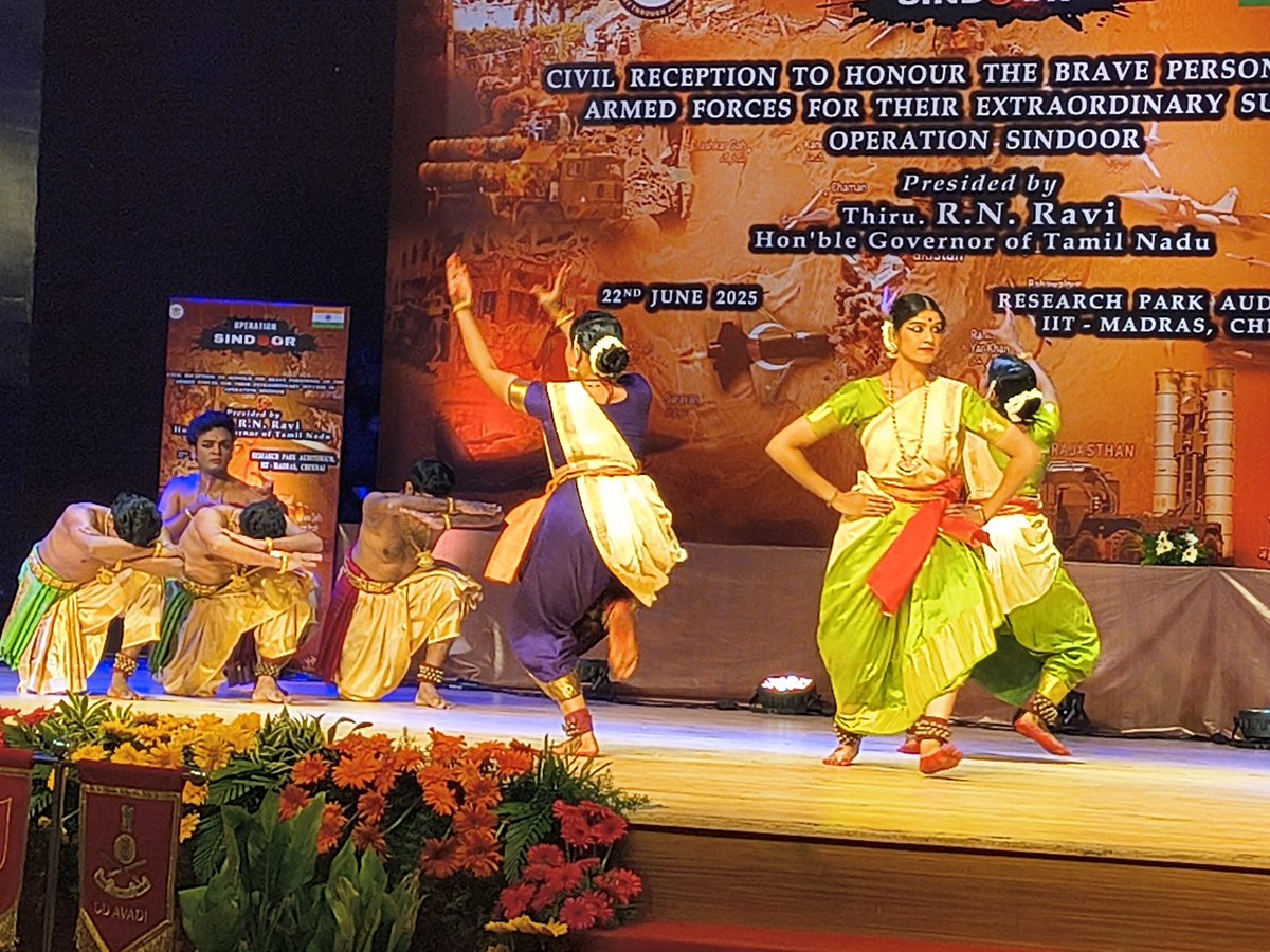 Rashmi Uday Kumar (@rashmiudaykumar) on Twitter photo What a splendid program organised by <a href="/rajbhavan_tn/">RAJ BHAVAN, TAMIL NADU</a> to felicitate #armedforces for #OperationSindoor today at <a href="/iitmadras/">IIT Madras</a> <a href="/iitm_respark/">IIT Madras Research Park</a> What a splendid program organised by <a href="/rajbhavan_tn/">RAJ BHAVAN, TAMIL NADU</a> to felicitate #armedforces for #OperationSindoor today at <a href="/iitmadras/">IIT Madras</a> <a href="/iitm_respark/">IIT Madras Research Park</a>