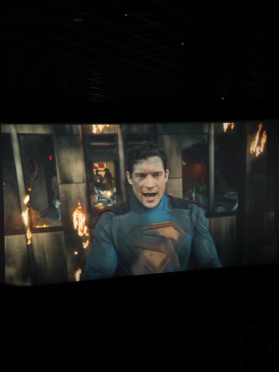 Superman trailer on the big screen hits like fucking crack man