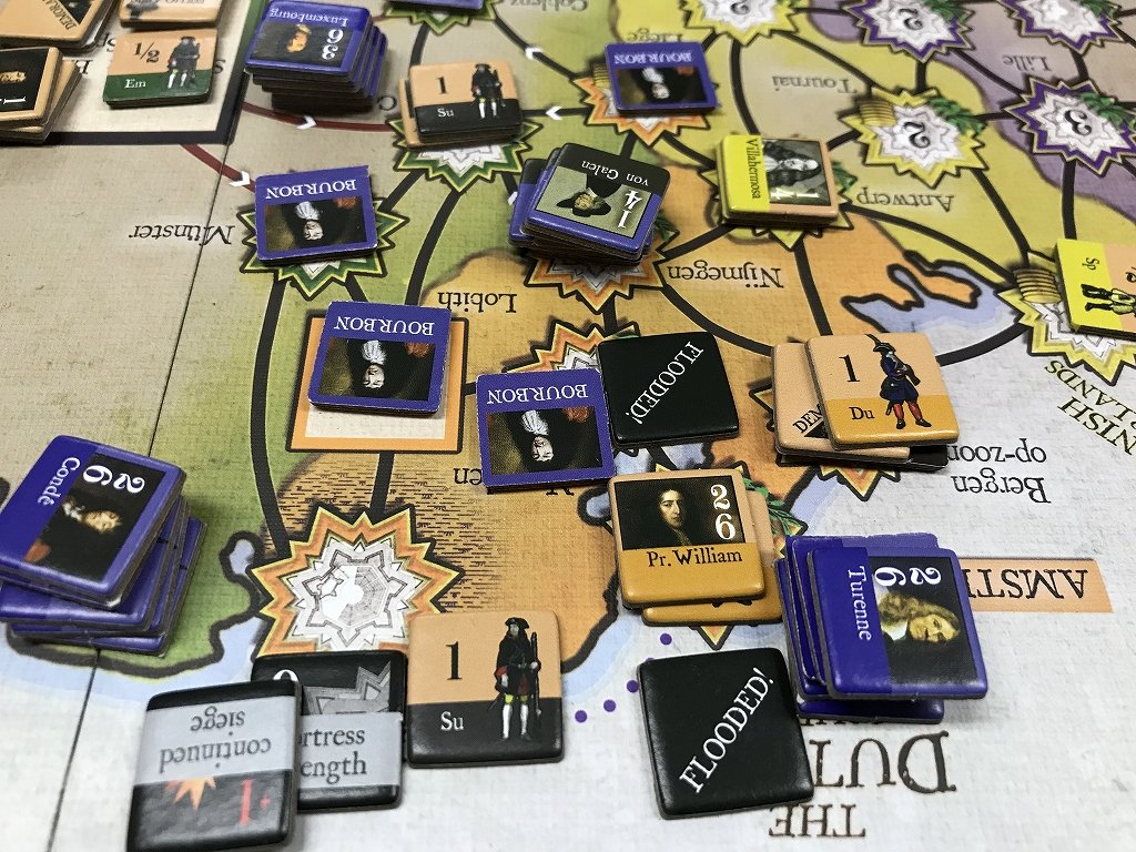 wilandor1015's tweet photo. 仏蘭戦争を扱った"No Peace without Honor!"(Compass)をプレイしました。オランダはたいへんです(2025/2)
#WarGame 
#ウォーゲーム
#NoPeaceWithoutHonor
#CompassGame
#FrancoDutchWar
#Louis14
#WillemvanOranje-Nassau

https://t.co/wNQ9nVS9Wd https://t.co/xeeJeawVc8