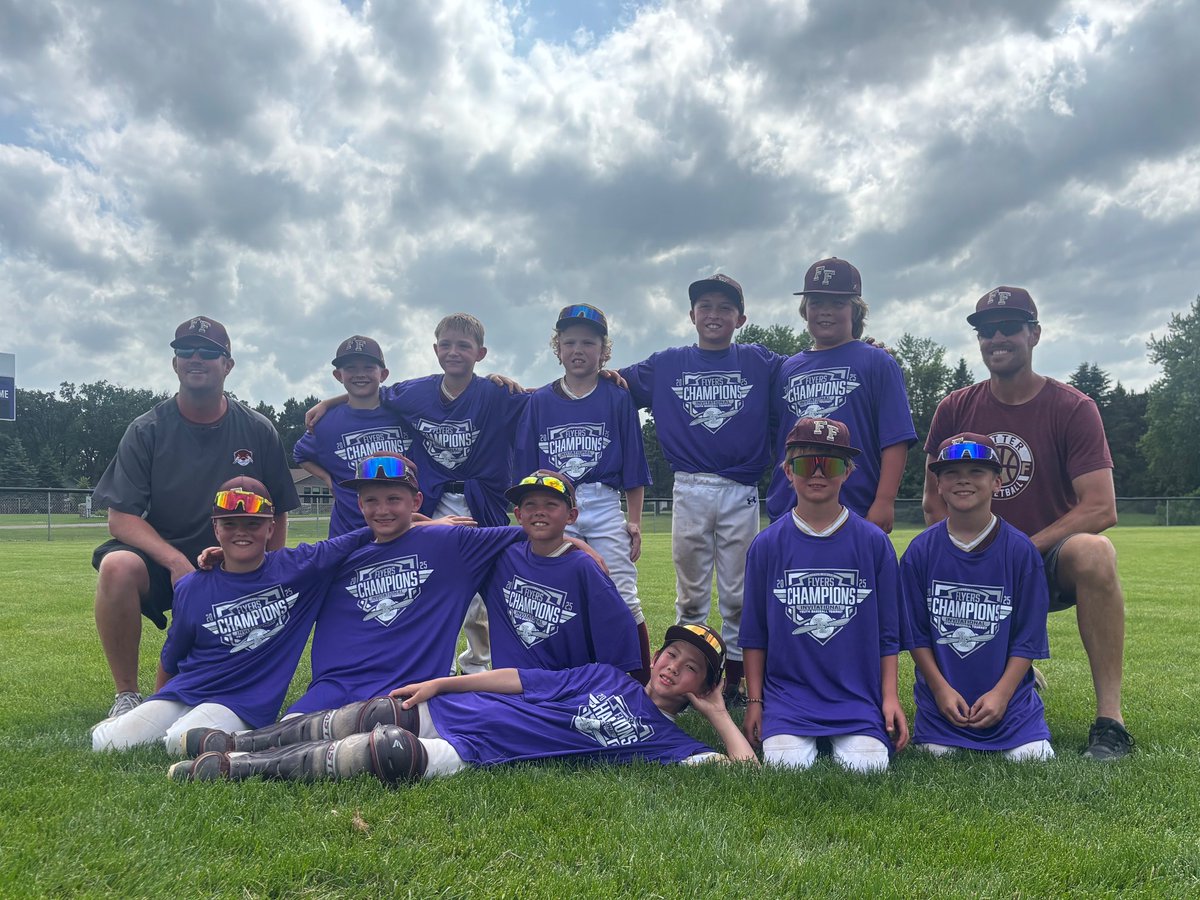 Great day at the Flyers Invitational. 9U baseball tournament. Very, very, warm day. The kids , coaches, and fans showed a lot of class. So fun watching grandson win Three games to win the championship.