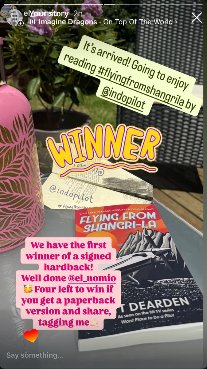 Already got a winner from Instagram! Four more signed hardbacks available for the next four people to tweet their copy of the paperback and tag me 🤙🏻