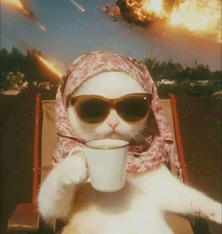 درجة الحرارة مليون .. والحرب قايمه
آنا قاعده بچاي بوسليمان