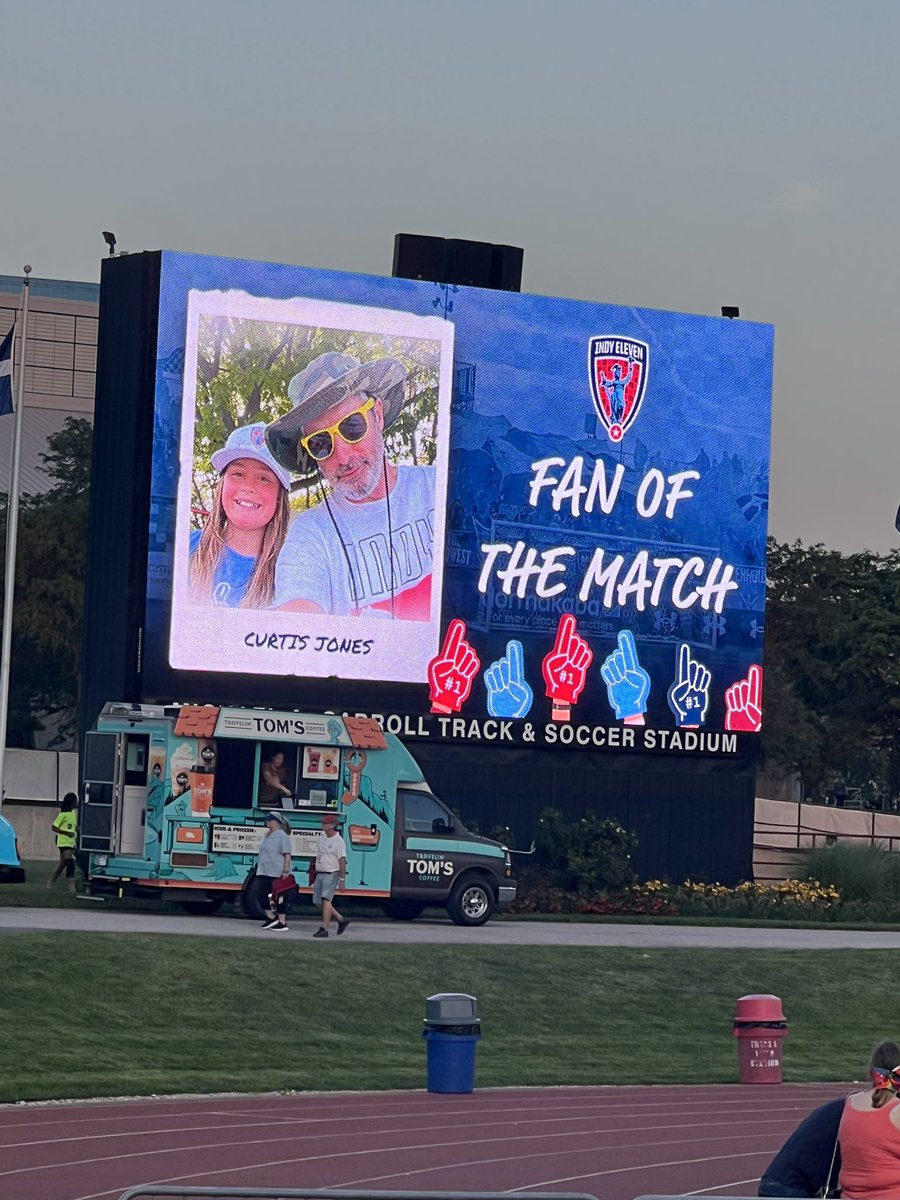 OlCurtJ's tweet photo. Honored to be fan of the match @IndyEleven But my daughter now thinks she’s famous and insists I talk to her “People” for any future plans…

🙄 https://t.co/Y92BGmWs0P