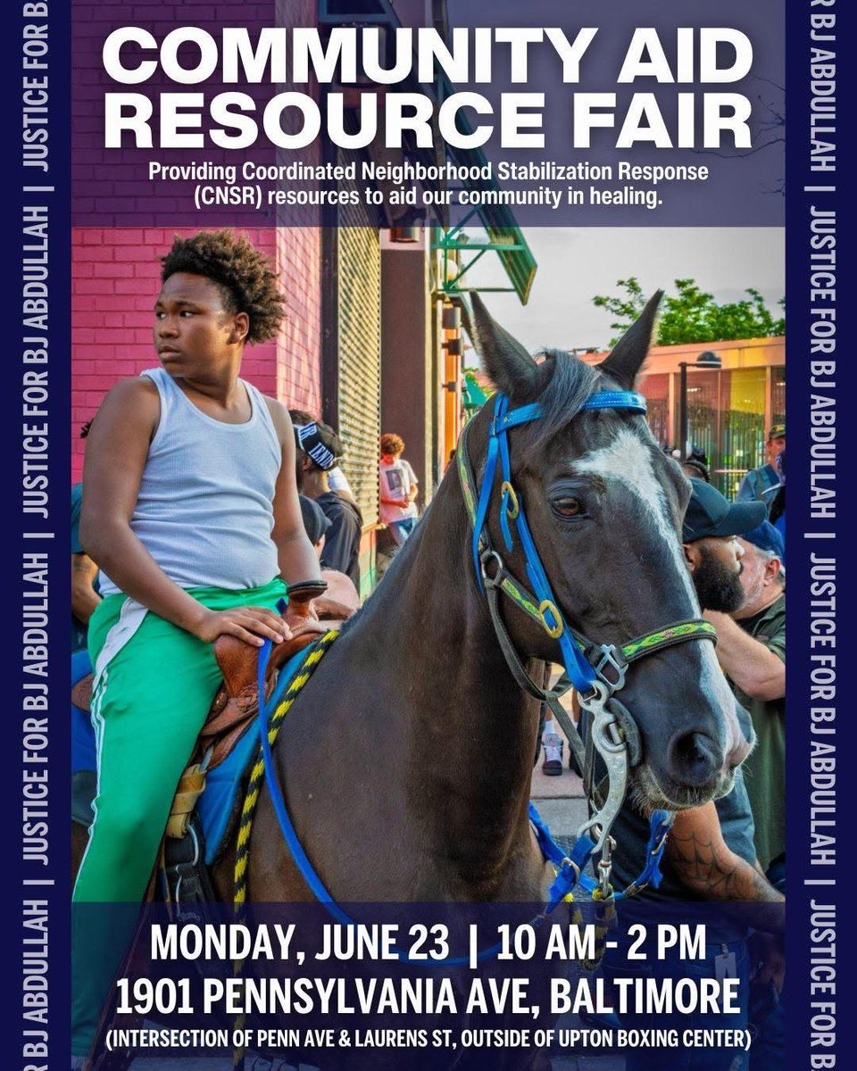 Monday from 10a-2p at 1901 Penn Ave — food, grief counselors, and community resources. Share and support!