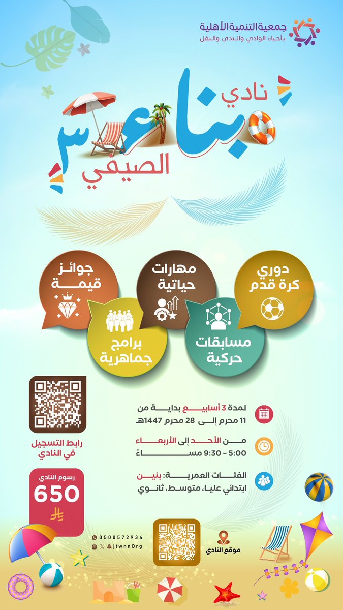 جمعية التنمية الأهلية بأحياء الوادي والندى والنفل tweet media