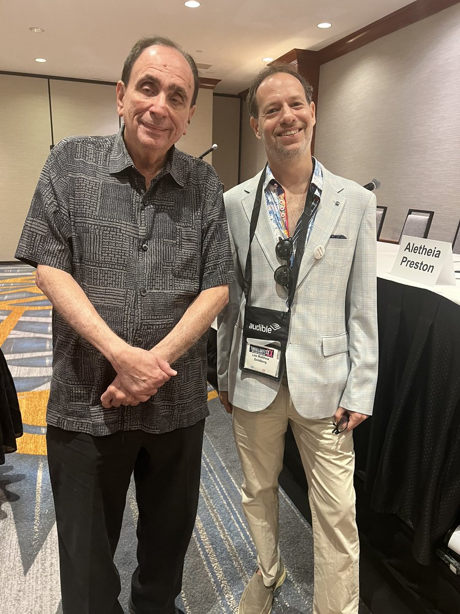 Fantastic #Thrillerfest meeting John Grisham and moderating a panel with RL Stine!