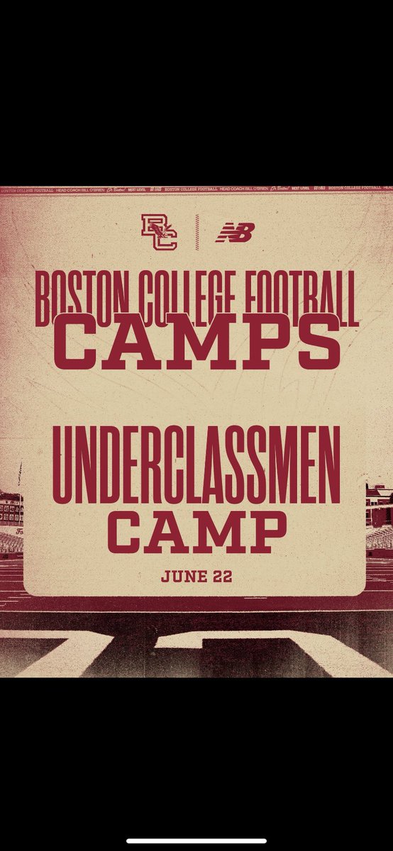 Excited to be down at BC for the Underclassmen camp! <a href="/coachc_rob/">Cory Robinson</a> <a href="/AJBlack247/">A.J. Black</a> <a href="/JPWalters4/">JP Walters</a> <a href="/ScoutingNE/">Coach Silva</a> <a href="/CoachThurin/">Matt Thurin</a> <a href="/Coach_JDiBiaso/">Jonathan DiBiaso</a> <a href="/SpencerD_BCFB/">Spencer Dickow</a> <a href="/MButlerBCFB/">Michael Butler</a>