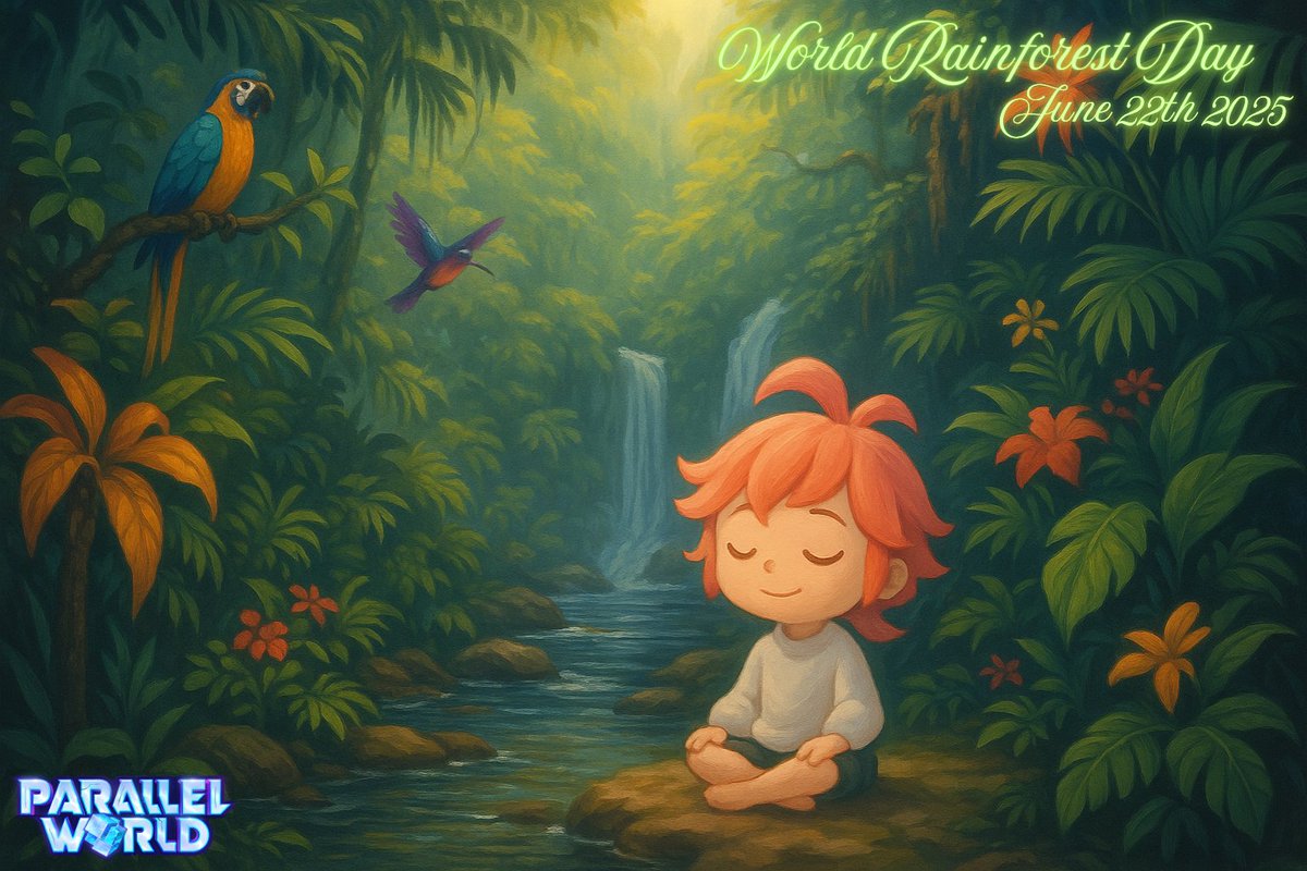 🌿 *June 22 – Rainforest Day* (Chill with Arthur Leni)
*Eva wandered into a rainforest. Now Eva is best friends with a frog. 🐸🌧*
Watch today’s Arthur Leni stream and share your nature stories in Discord!
🌳 Grow those tickets naturally.
shorturl.at/iG5rH