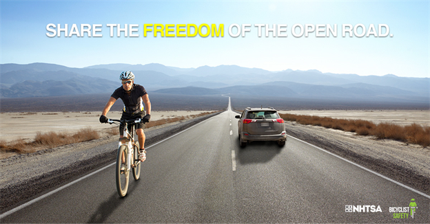 Everyone has a part to play in keeping bicyclists safe. Be aware, be visible, and be responsible. #bicyclesafety
