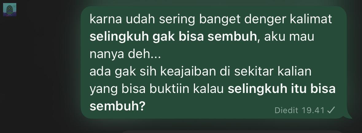 💚 cerita dong, kalau emang ada yang berhasil…