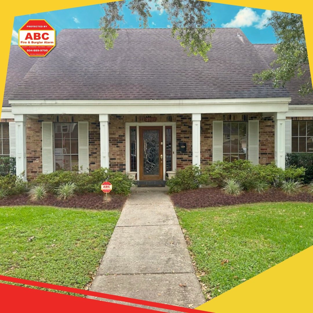 abcfireburglar's tweet image. 🛑Let people know that your home is protected with the best! With ABC Fire &amp;amp; Burglar Alarm, you’ll receive a free yard sign- a simple but powerful way to show that your home is protected. Call 504-889-9795
#SafeandSecure #CrimeDeterrent #TrustedLocalExperts #ABCFireBurglar