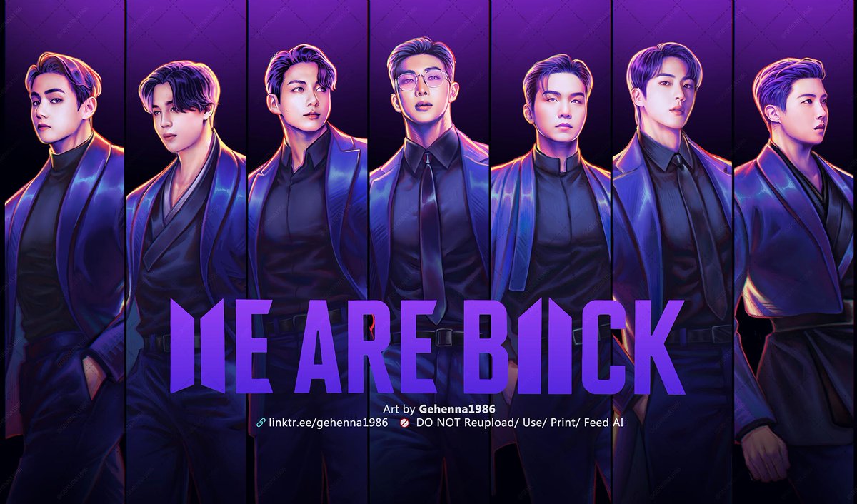Gehenna1986B's tweet photo. BTS IS BACK!
💜💜💜💜💜💜💜 https://t.co/E6txhm55Lr