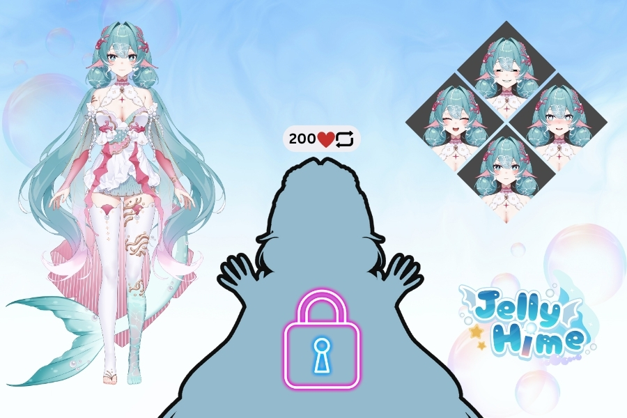 🫧🪸JellyHime 🪼🫧 | Jellyfish x Koi Vtuber tweet media