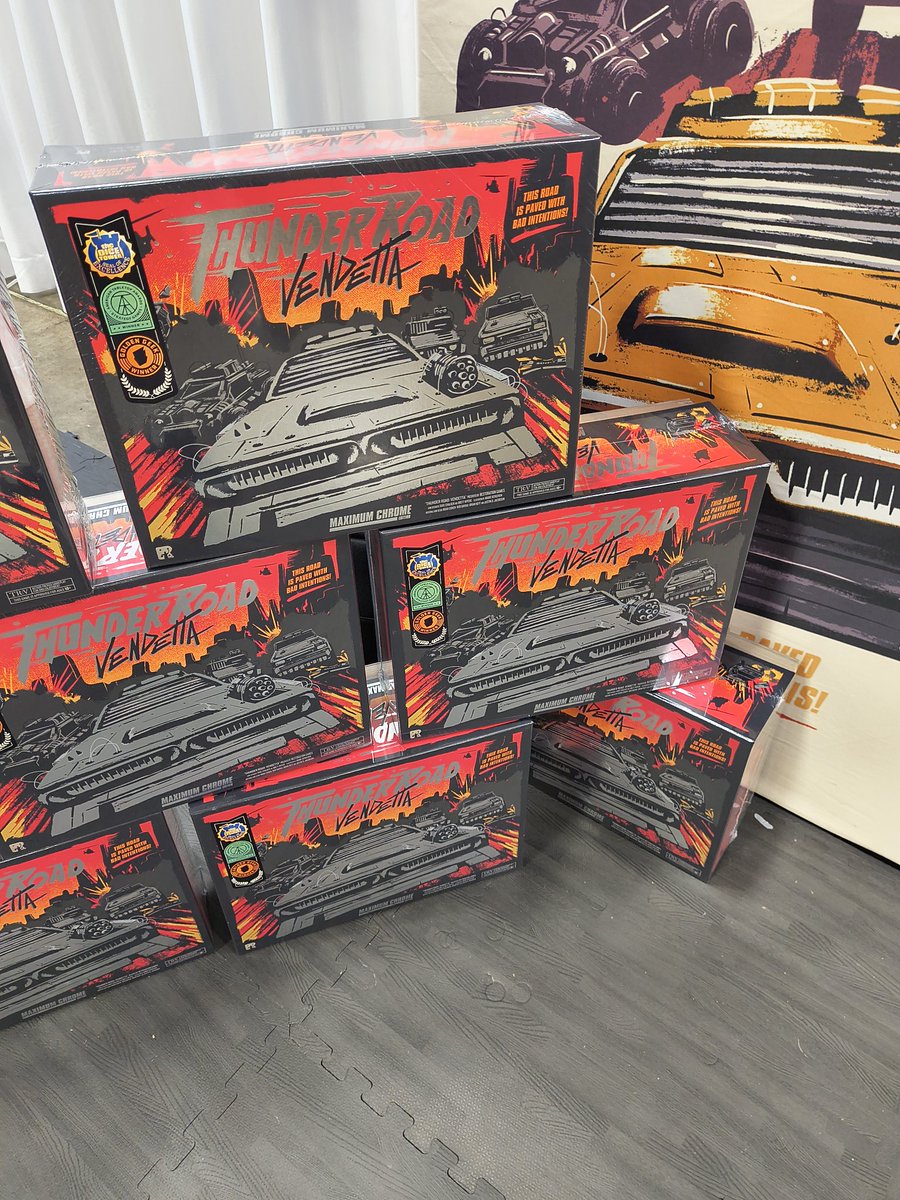 Asdruval Cifuentes (@retroboardgamer) on Twitter photo Origins day 4
Stop by the <a href="/RestorationGame/">Restoration Games</a> booth 601 and pick up a copy of Thunder Road Vendetta Maximum Chrome Edition.....
#OriginsGameFair Origins day 4
Stop by the <a href="/RestorationGame/">Restoration Games</a> booth 601 and pick up a copy of Thunder Road Vendetta Maximum Chrome Edition.....
#OriginsGameFair