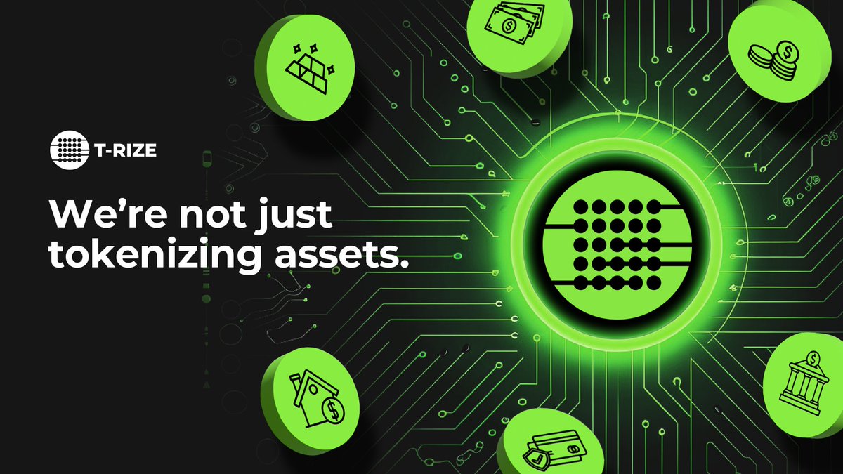 T-RIZE (@trize_io) on Twitter photo We're not just tokenizing assets.
We're transforming how value moves securely, intelligently, and onchain. We're not just tokenizing assets.
We're transforming how value moves securely, intelligently, and onchain.