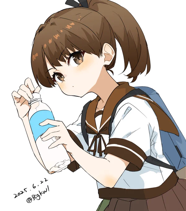 敷波 #艦これ版深夜の真剣お絵描き60分一本勝負 #艦これ版真剣お絵描き60分一本勝負_20250622