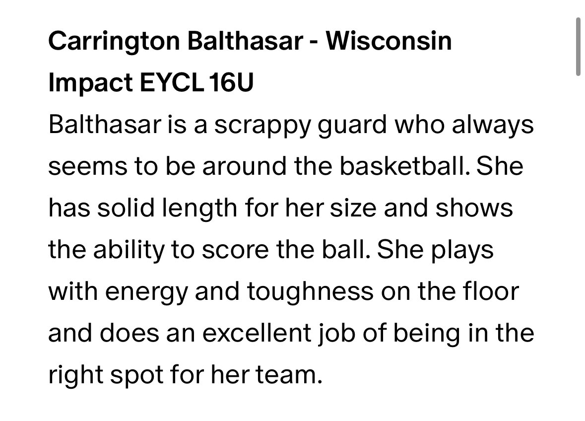 c_balthasar's tweet image. Thank you @AsherScouting! @WisImpact @mikemillsnc