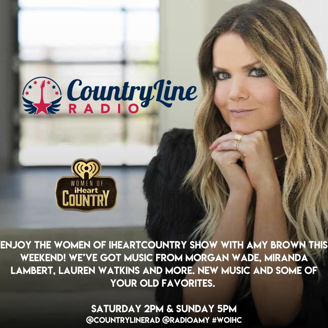Don't miss Amy Brown this weekend with some of your favourite women of country music!
Saturday 2PM and Sunday 5PM!
On the UKs country station! #countrylineradio #clr #amy #country #amy #rmusic