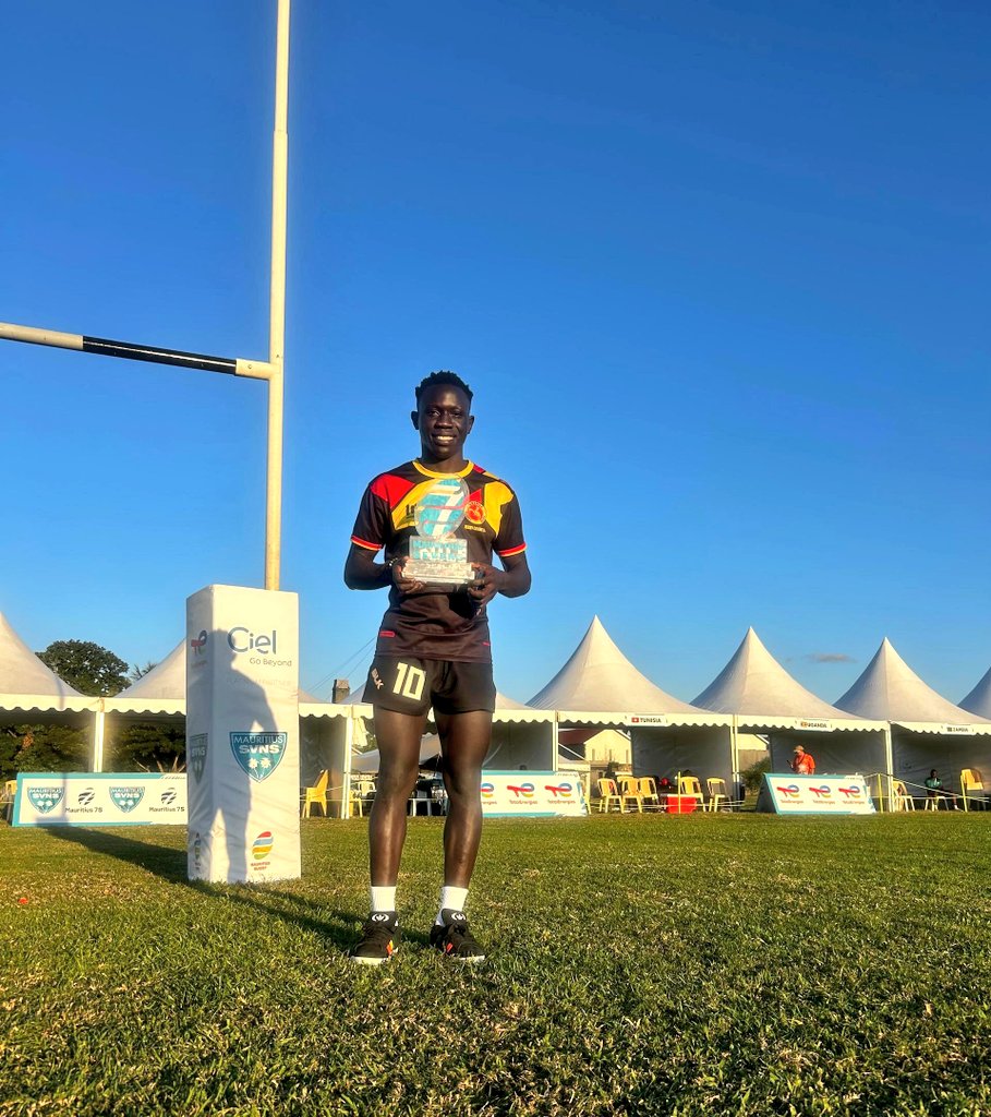 HEATHENS RUGBY CLUB (@heathensrfc) on Twitter photo The tournament might not have ended in our favour for the boys <a href="/Uganda_Sevens/">Uganda Sevens</a>, but there's still a big WIN to celebrate!
Huge congratulations to our very own <a href="/DMalcolms/">Okello Daniel Malcom😊</a> for finishing as the TOP POINTS SCORER at the Africa Men’s 7s in Mauritius.
Proud moment for us. 🇺🇬 The tournament might not have ended in our favour for the boys <a href="/Uganda_Sevens/">Uganda Sevens</a>, but there's still a big WIN to celebrate!
Huge congratulations to our very own <a href="/DMalcolms/">Okello Daniel Malcom😊</a> for finishing as the TOP POINTS SCORER at the Africa Men’s 7s in Mauritius.
Proud moment for us. 🇺🇬