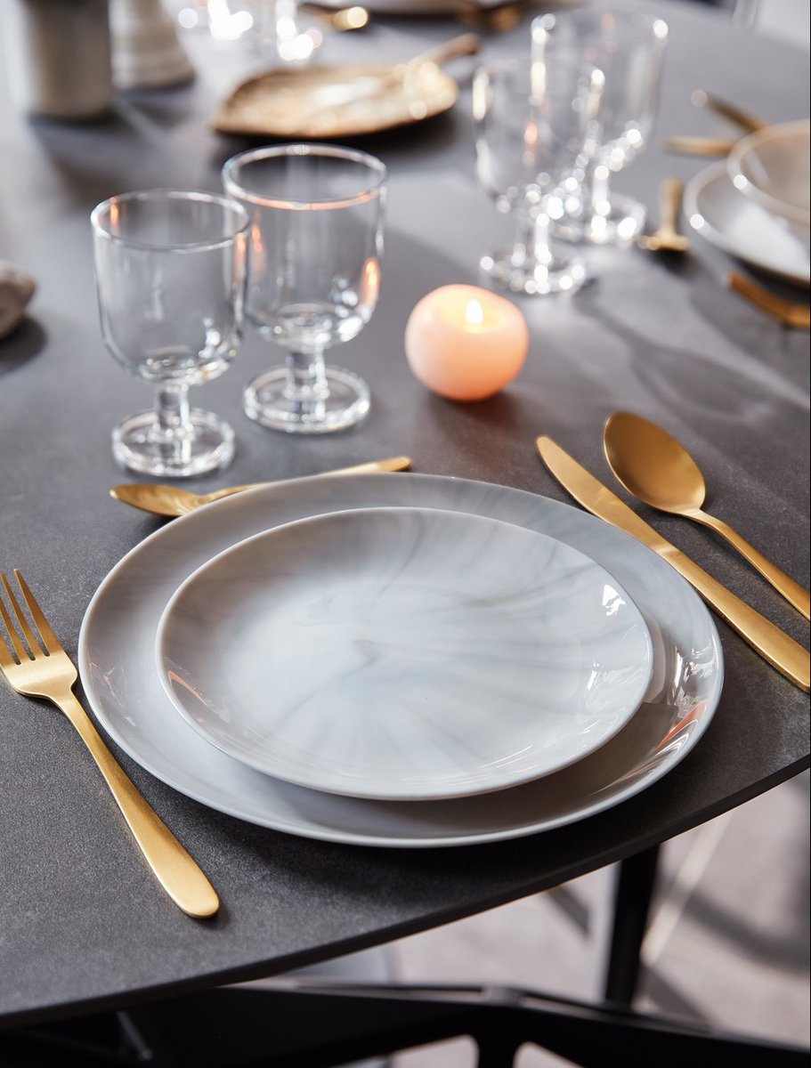 Dinner just got an upgrade with our new range of marble effect dinner ...