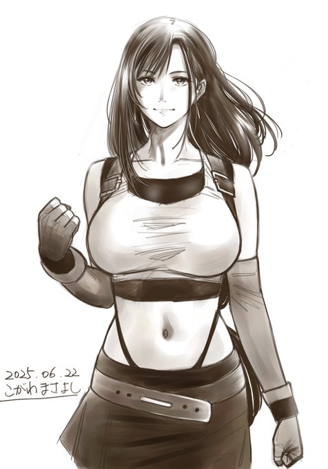 習作81("ファイナルファンタジー7"よりティファ・ロックハートさん 