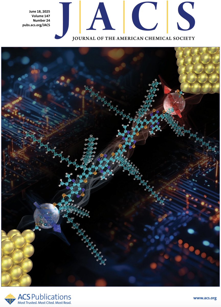 AzoulayGroup (@azoulaygroup) on Twitter photo Thrilled to share that our recent work “Long-Range Resonant Charge Transport through Open-Shell Donor–Acceptor Macromolecules” has been featured as a JACS Cover. <a href="/J_A_C_S/">J. Am. Chem. Soc.</a> - doi.org/g9g5vh. Congrats again to the Team! <a href="/The_Wang_Group/">Kun Wang</a> <a href="/FrancoGroupUofR/">Franco Research Group - U. Rochester</a> Thrilled to share that our recent work “Long-Range Resonant Charge Transport through Open-Shell Donor–Acceptor Macromolecules” has been featured as a JACS Cover. <a href="/J_A_C_S/">J. Am. Chem. Soc.</a> - doi.org/g9g5vh. Congrats again to the Team! <a href="/The_Wang_Group/">Kun Wang</a> <a href="/FrancoGroupUofR/">Franco Research Group - U. Rochester</a>