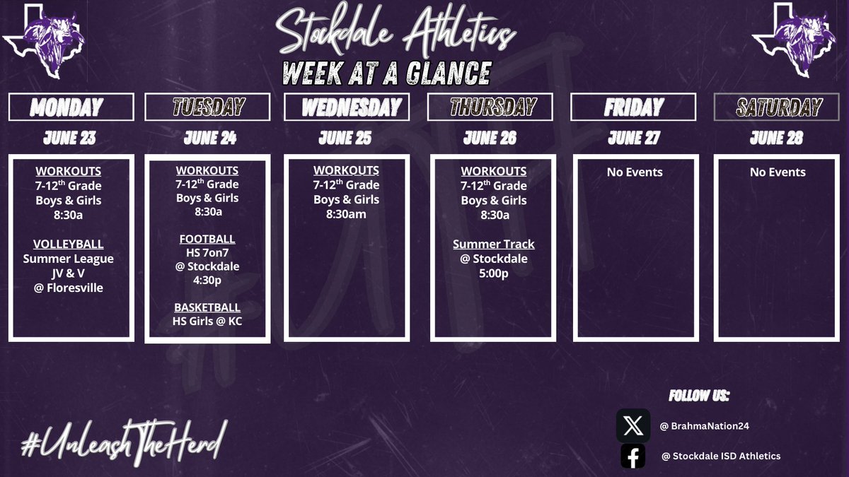 Catch up with the latest news for Stockdale ISD Athletics!