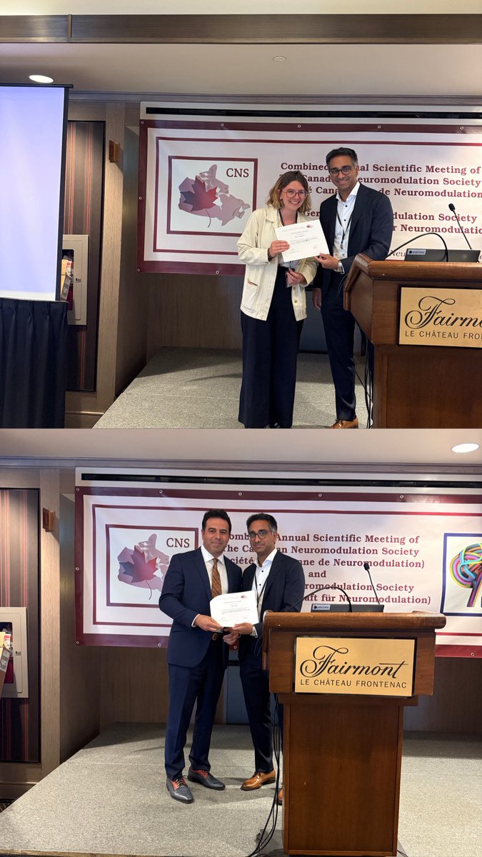 CanNeuromod's tweet image. 🏆 Huge congratulations to our oral and poster presentation award winners! Your work inspires progress in #Neuromodulation.

👏 And a big thank you to all presenters for the passion, science, and effort you brought to the conference!