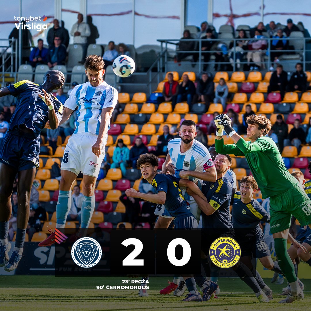 💥 Regžas un kapteiņa Černomordija gūtie vārti nodrošina <a href="/RigaFC_Official/">Riga FC</a> uzvaru pār <a href="/Super_Nova_sk/">SK Super Nova</a> . 

📸: Riga FC