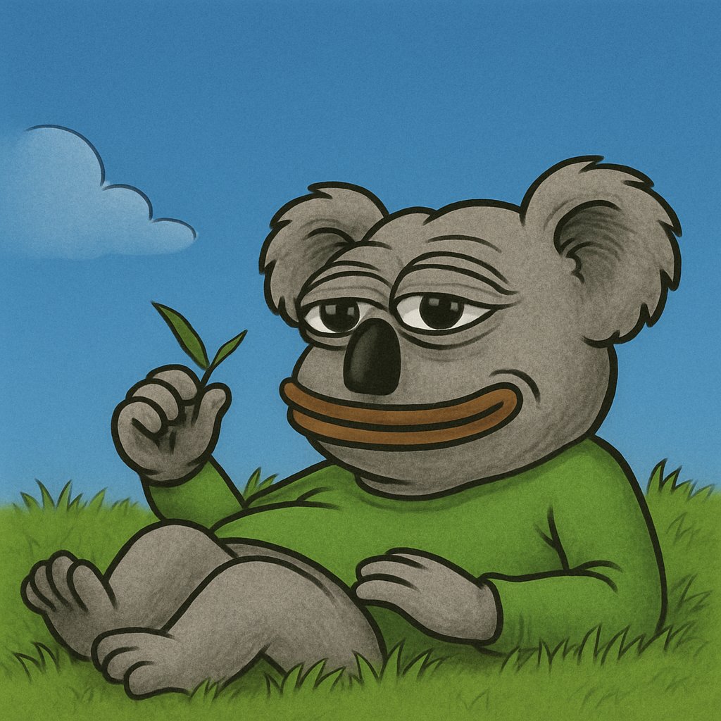 Time to touch some eucalyptus in this bloody market.

$KOKO sitting in the grass, vibin'. No stress. We'll see better. 🐨🌿