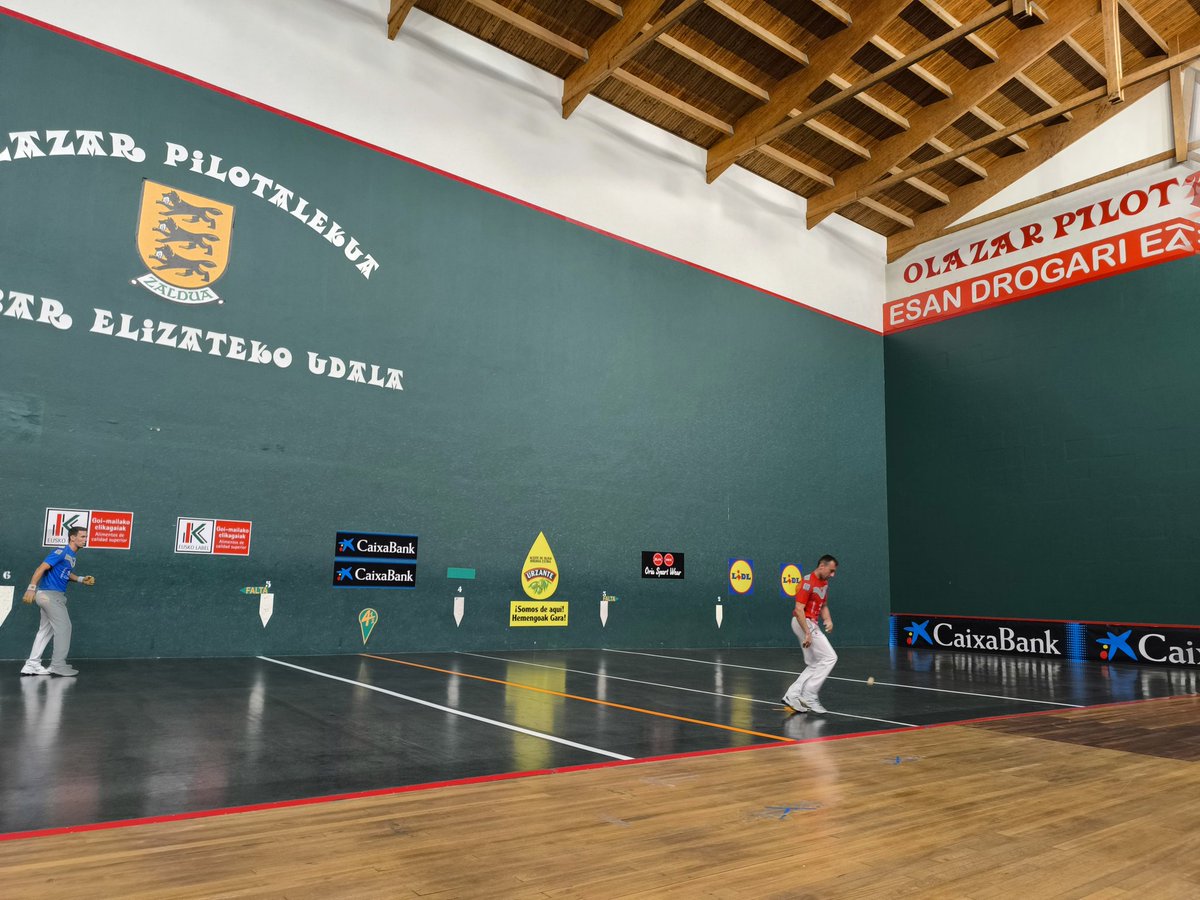 Zaldibarko Olazar frontoian. Lauterdiko San Fermin torneoa. Bakaikoa&amp;Zubizarreta. 🔥🔥🔥🚀