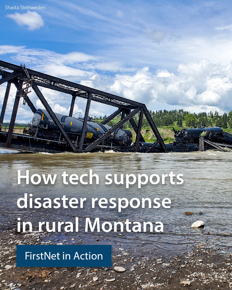 In just 18 months, Stillwater County in Montana faced two historic floods and a train derailment. See how FirstNet helped them collaborate and communicate every step of the way: firstnet.gov/newsroom/blog/…