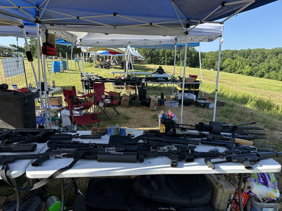 EngineeredArms's tweet image. We will be set up today at OFASTS near Wyandotte OK! It’s one of our favorite events each year. Today is 9am-5pm
Line Spots 45-46. Mention this ad for a discount on MG rentals. 
#OFASTS #MGs #MachineGuns #3D2A #2A #GaragePop #EngArm #FullAuto @NovoxResearch
