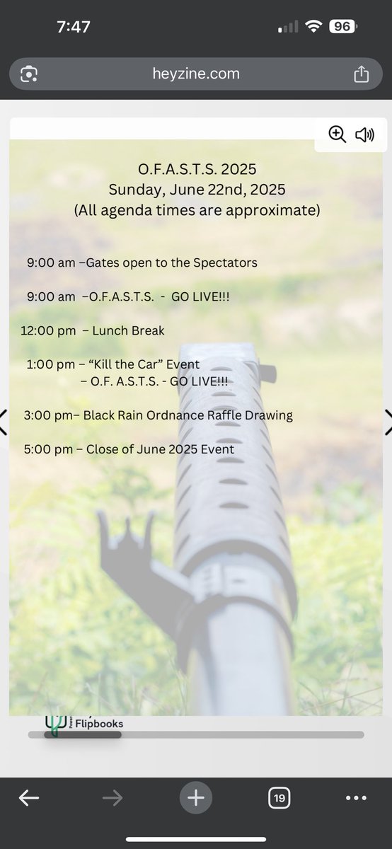 EngineeredArms's tweet image. We will be set up today at OFASTS near Wyandotte OK! It’s one of our favorite events each year. Today is 9am-5pm
Line Spots 45-46. Mention this ad for a discount on MG rentals. 
#OFASTS #MGs #MachineGuns #3D2A #2A #GaragePop #EngArm #FullAuto @NovoxResearch