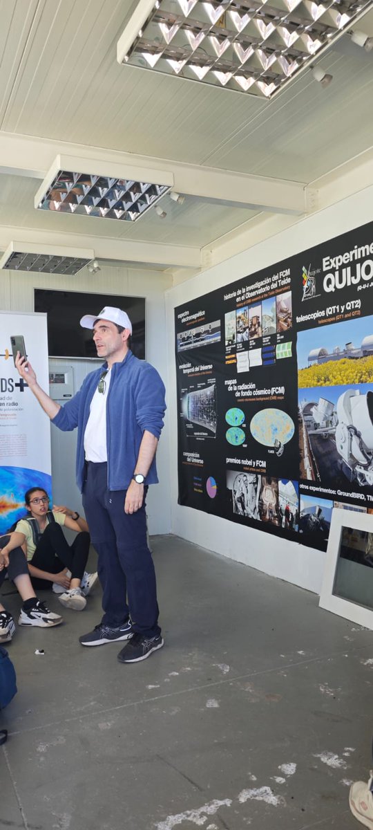 RadioForePlus's tweet photo. Again at the Open Doors Days at Teide Observatory! Fantastic day and many visitors at @QuijoteCMB  #RadioForegroundsPlus https://t.co/hWJK5wW215