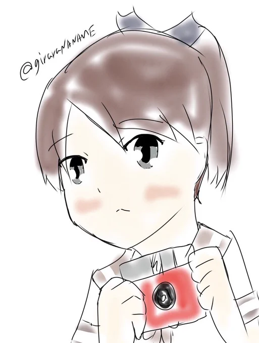 #艦これ版深夜の真剣お絵描き60分一本勝負 #艦これ版真剣お絵描き60分一本勝負_20250622 初めて真面目にかいたしきなみ
