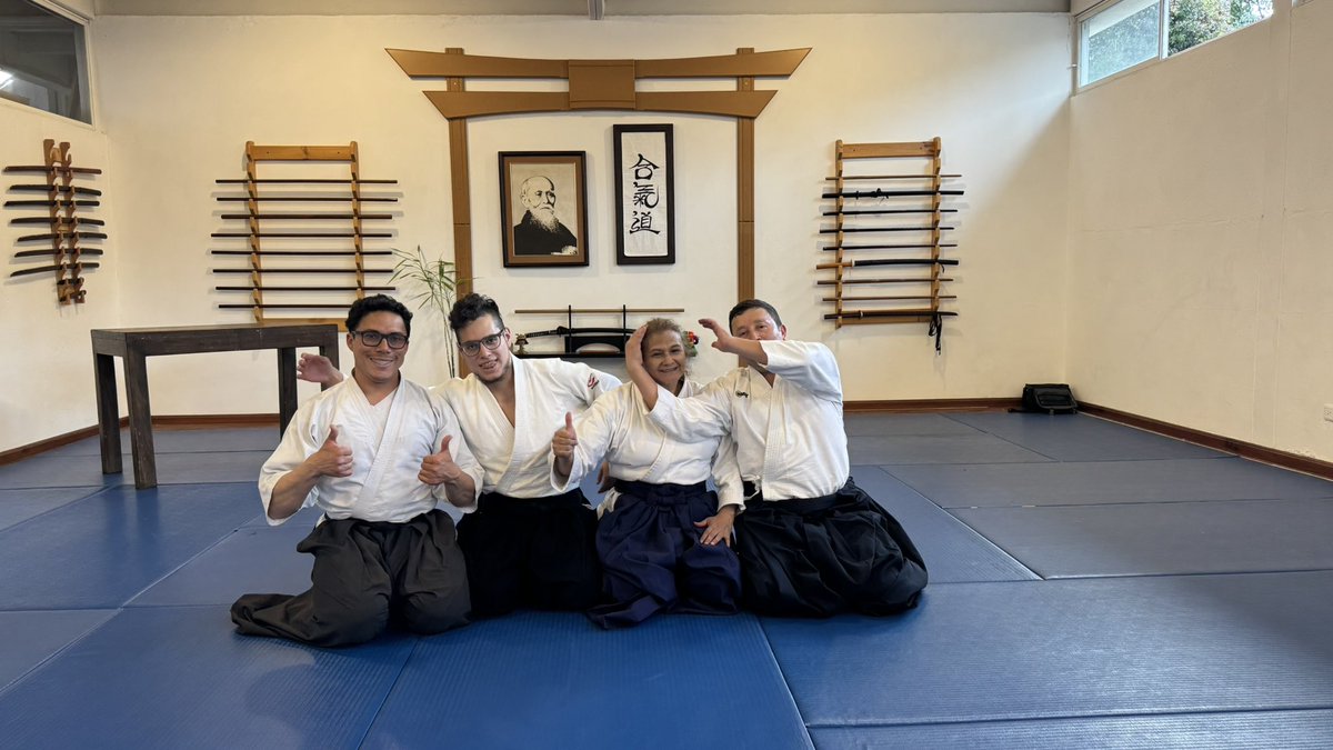 Seminario de aikido con Sensei Blue Spruell. Momentos de felicidad!