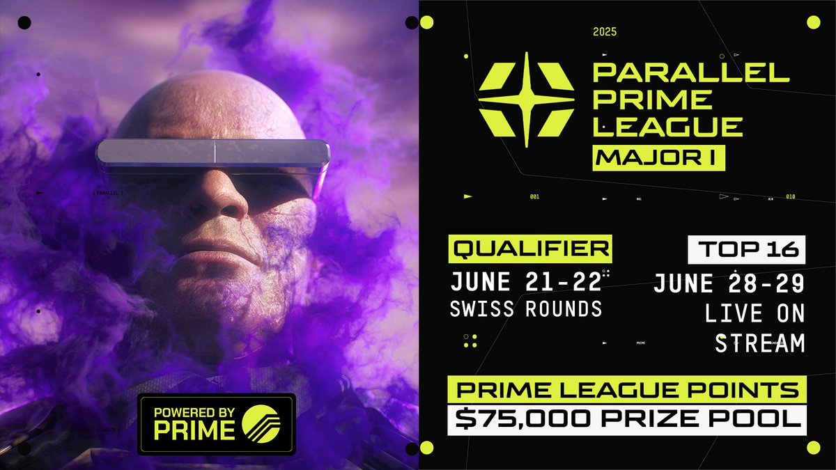 Congratulations to those still in the hunt; Day 2 of Swiss rounds start now for the <a href="/ParallelTCG/">Parallel</a> League Major I, presented by <a href="/EchelonFND/">Echelon</a> and powered by $PRIME.

$75k in prizes for next week's Top 16!

Tune in to individual competitor streams through the parallel category on