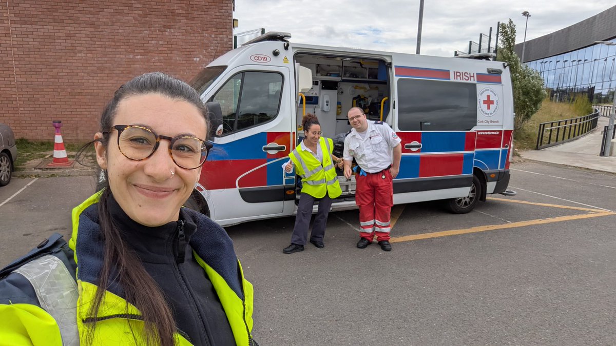 Thanks to our crews out for Athletics in MTU, have fun out there everyone #wearecork #cork #irishredcross #volunteer #athletics