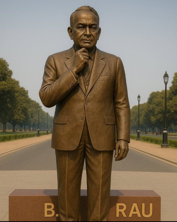 इनकी मूर्ती हर एक अदालत में होनी चाहिए।

#संविधान_निर्माता_BN_राव