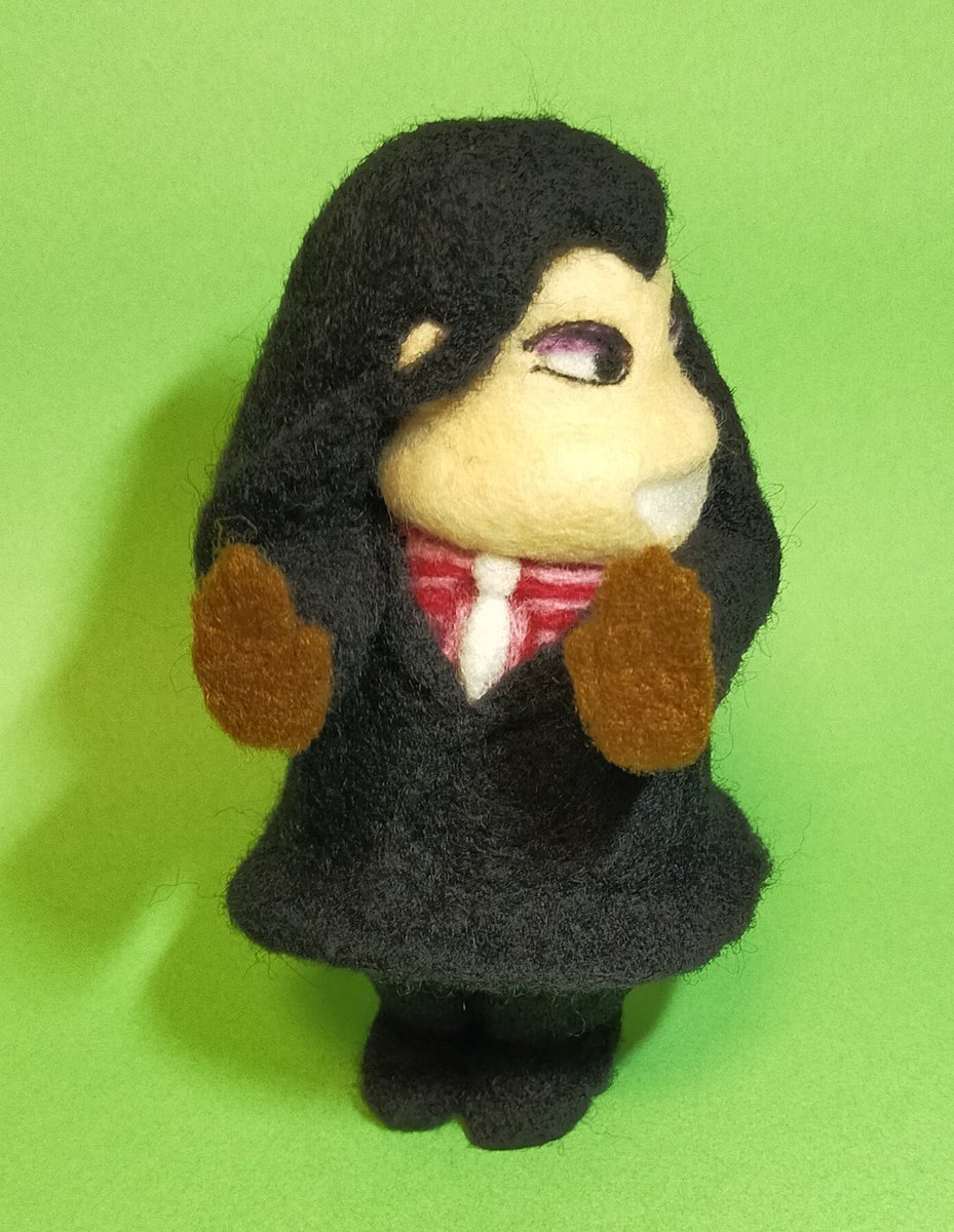 takebon11's tweet image. 羊毛パタリロ進捗。
バンコランがほぼできた感じです😃
横イチの絵1枚から作っているので、それっぽく見える角度がピンポイント。いやぁ、立体化って難しいですね。
あとはパタリロ進めて、今月中には完成させたい!
#羊毛フェルト
#パタリロ