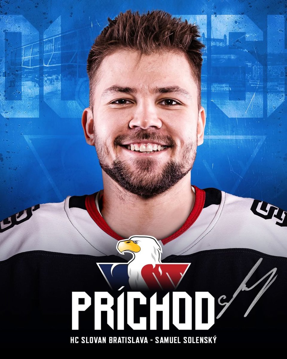 Samuel Solenský přestupuje v rámci @tipsport_liga do týmu <a href="/hcslovan/">HC Slovan</a> 🤝🏻

Solemu přejeme pevné zdraví a úspěšnou sezonu v novém klubu ✊🏻

#unlimitedhockeyagency