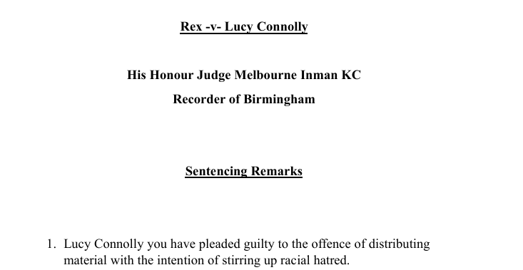 RlValue's tweet photo. @TheRMcQ1986 Which part of what I posted is not right? i stated that she is in prison form inciting racial hatred.  She pleaded guilty to that so it is factual. The rest is my opinion. https://t.co/4EDQAXYEhm