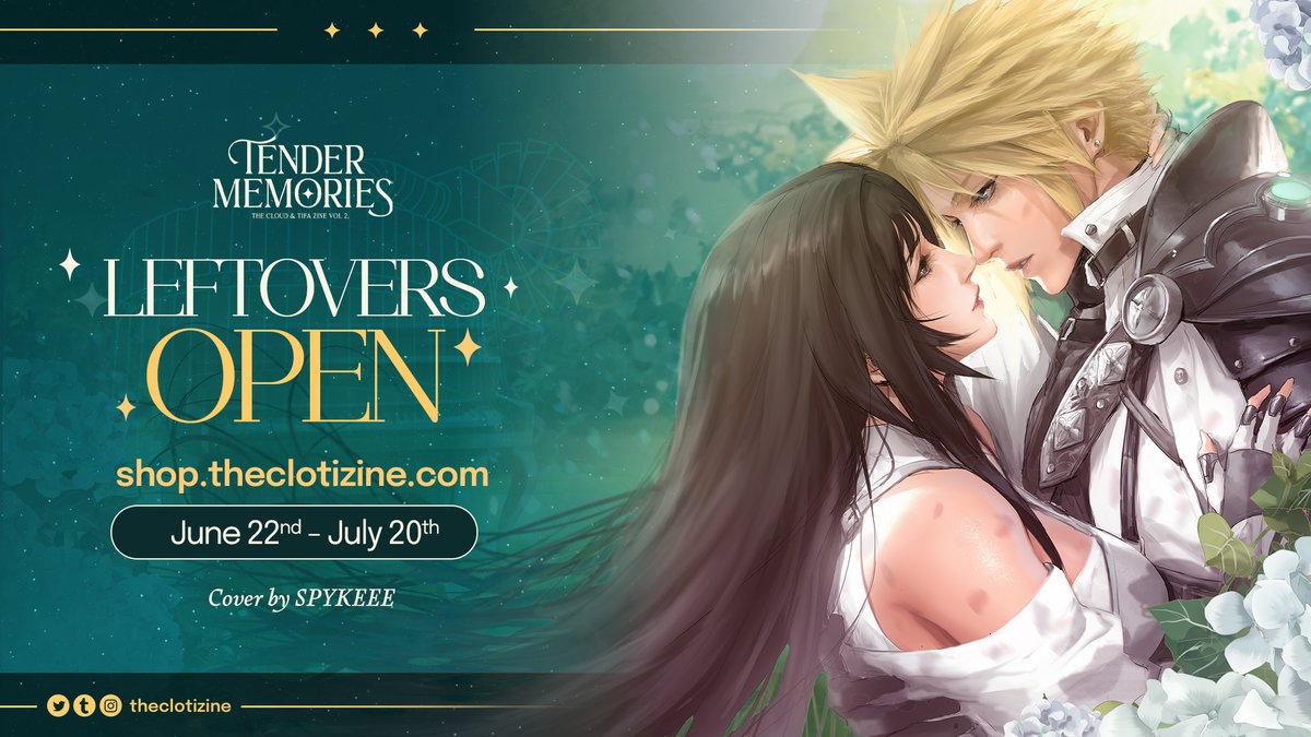 💫 Tender Memories: The CloTi Zine Vol 2
🌼 Leftovers June 22 - July 20
🌱 shop.theclotizine.com

This is your final and last chance to grab a copy of volume 2, celebrating #CloTi's tender romance. Stock is limited, so hurry while supplies last!✨ #クラティ

Bundles ⤵️