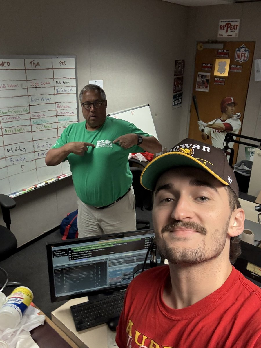 Danny Ryan (@dannyry02) on Twitter photo We are live from 10am-Noon on <a href="/973espn/">97.3 ESPN FM</a> talkingā¦
Phils vs. Mets on Sunday Night Baseball #RingTheBell
Game 7 of the NBA Finals andā¦.
The Sixers plan for the 2025 NBA Draft
Letās rock <a href="/LockerRoom973/">The Locker Room</a> <a href="/973espn/">97.3 ESPN FM</a>
#NBA #MLB We are live from 10am-Noon on <a href="/973espn/">97.3 ESPN FM</a> talkingā¦
Phils vs. Mets on Sunday Night Baseball #RingTheBell
Game 7 of the NBA Finals andā¦.
The Sixers plan for the 2025 NBA Draft
Letās rock <a href="/LockerRoom973/">The Locker Room</a> <a href="/973espn/">97.3 ESPN FM</a>
#NBA #MLB
