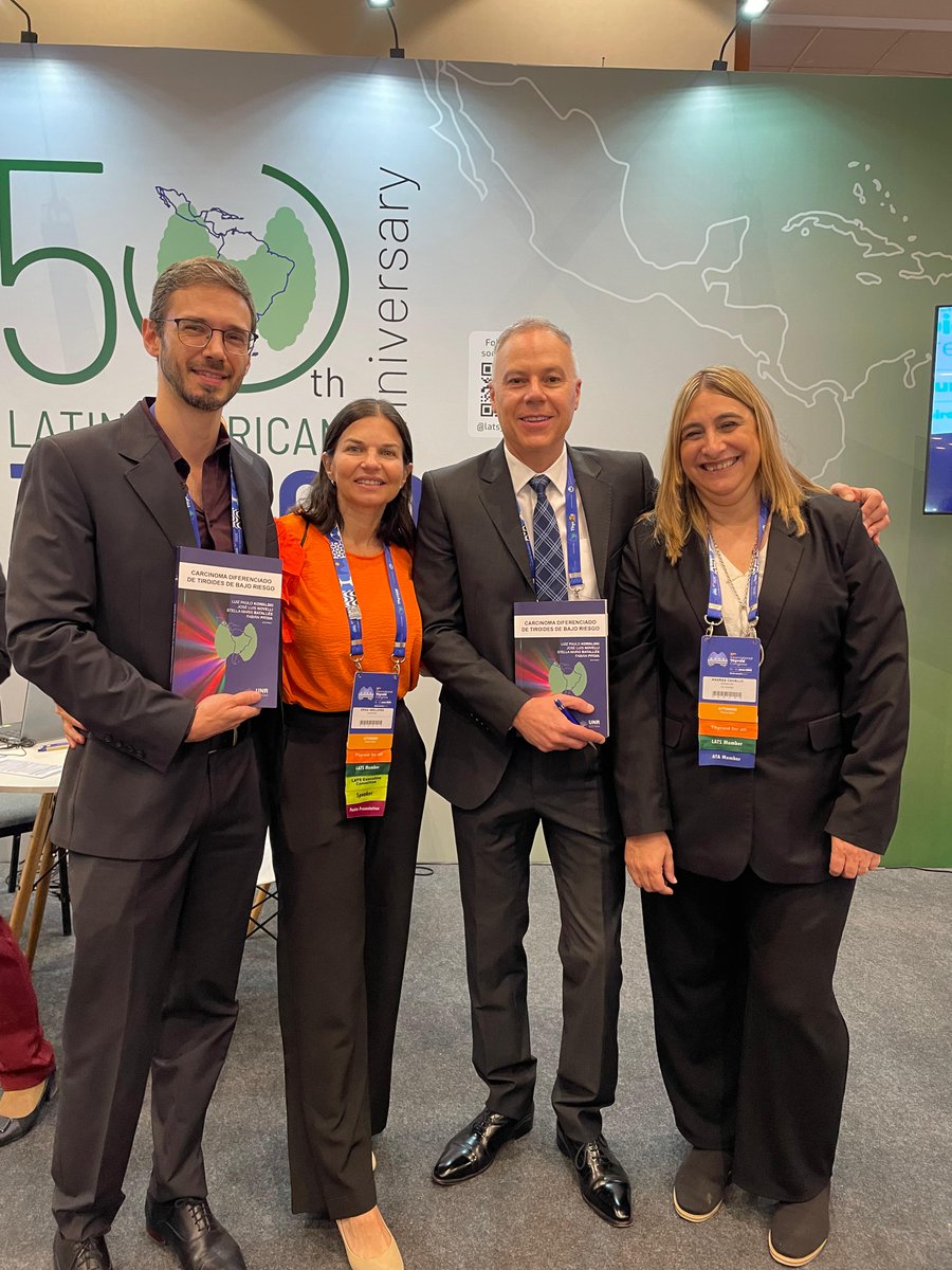 Latin American Thyroid Society (@lats_society) on Twitter photo On Sunday morning, Dr. <a href="/Fabian_Pitoia/">Fabián Pitoia, MD, Ph D</a> launched the book “Low-Risk Differentiated Thyroid Carcinoma” at the LATS booth during ITC 2025. The publication also includes - Dr. Luiz Paulo Kowalski, Dr. José Luis Novelli, and Dr. Stella Maris Batallés. #ITC2025 On Sunday morning, Dr. <a href="/Fabian_Pitoia/">Fabián Pitoia, MD, Ph D</a> launched the book “Low-Risk Differentiated Thyroid Carcinoma” at the LATS booth during ITC 2025. The publication also includes - Dr. Luiz Paulo Kowalski, Dr. José Luis Novelli, and Dr. Stella Maris Batallés. #ITC2025